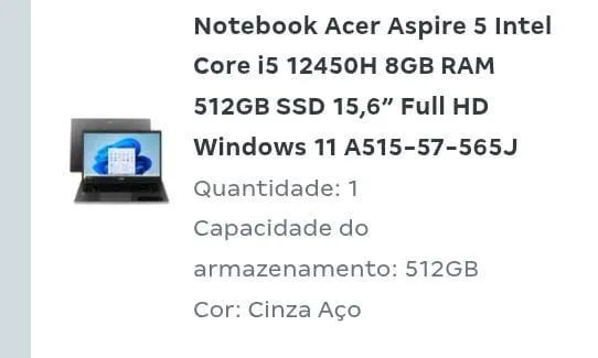 Notebook Acer  - Foto 4