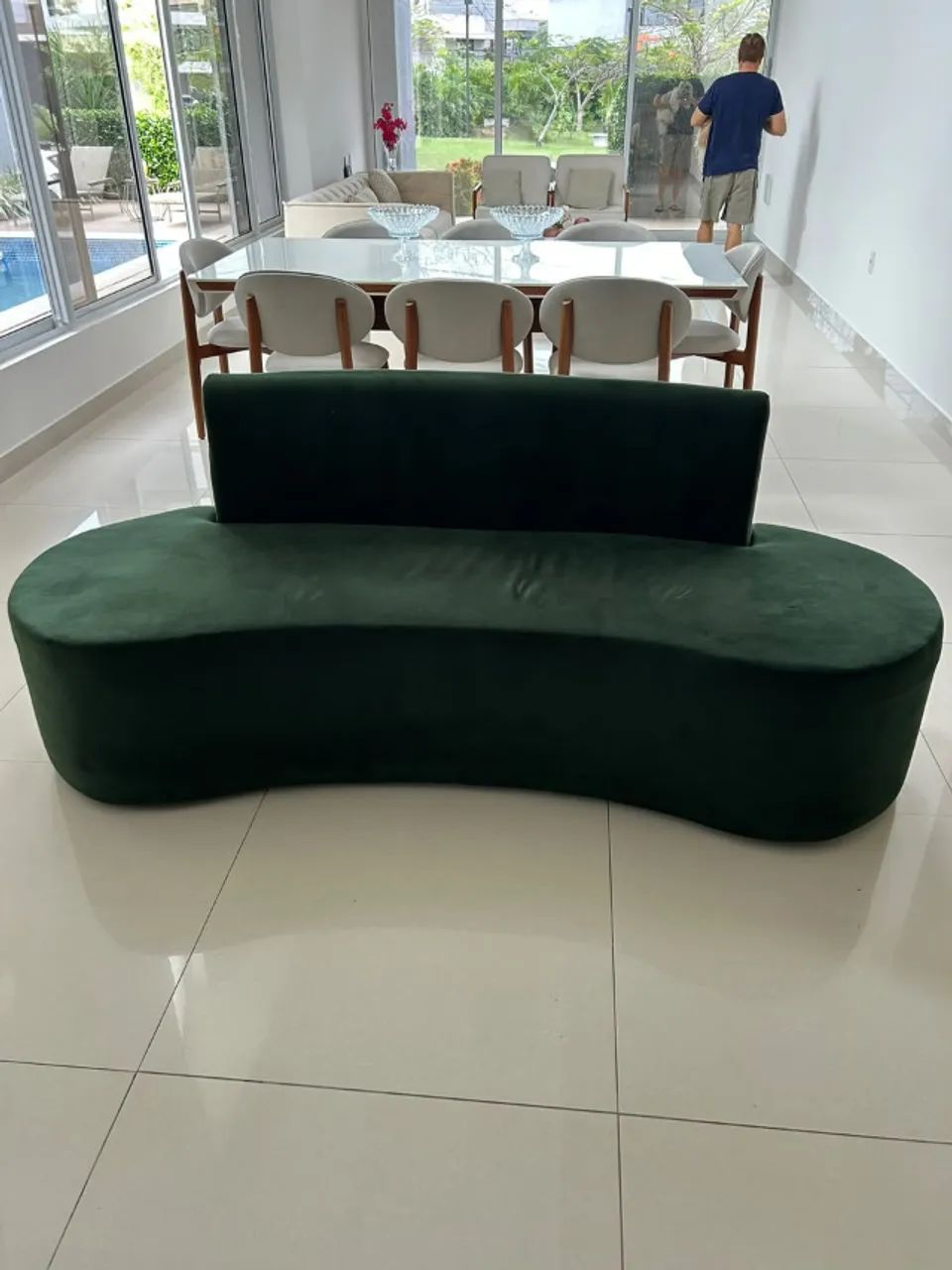 Sofá orgânico (05 meses de uso) seminovo 