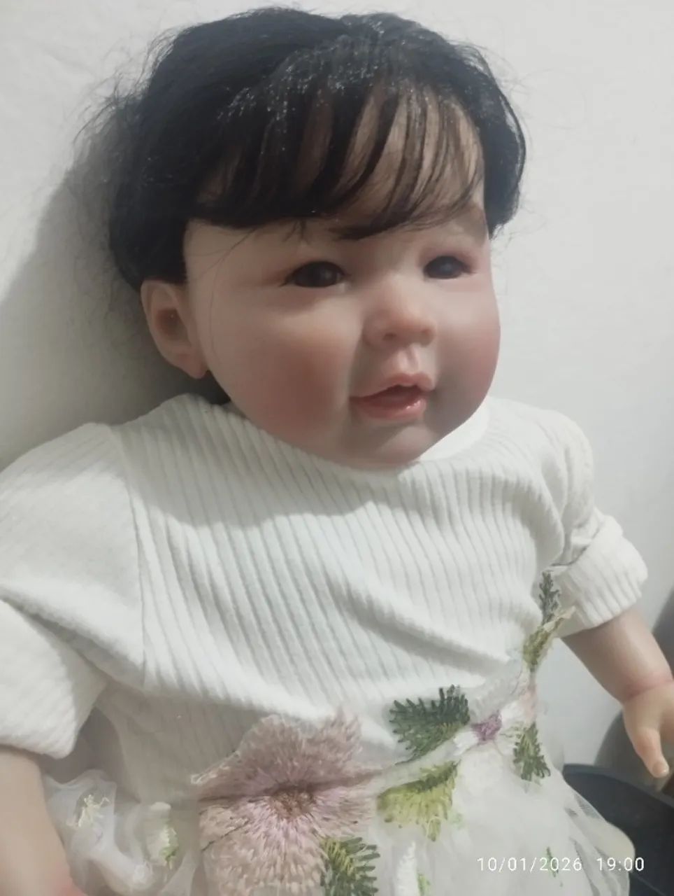 Boneca Bebê Reborn Oriental Japonesa Realista 60cm  - Foto 6