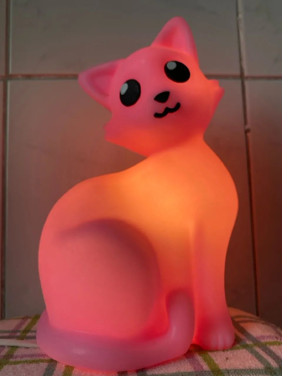 Abajur Gato Rosa  - Foto 2