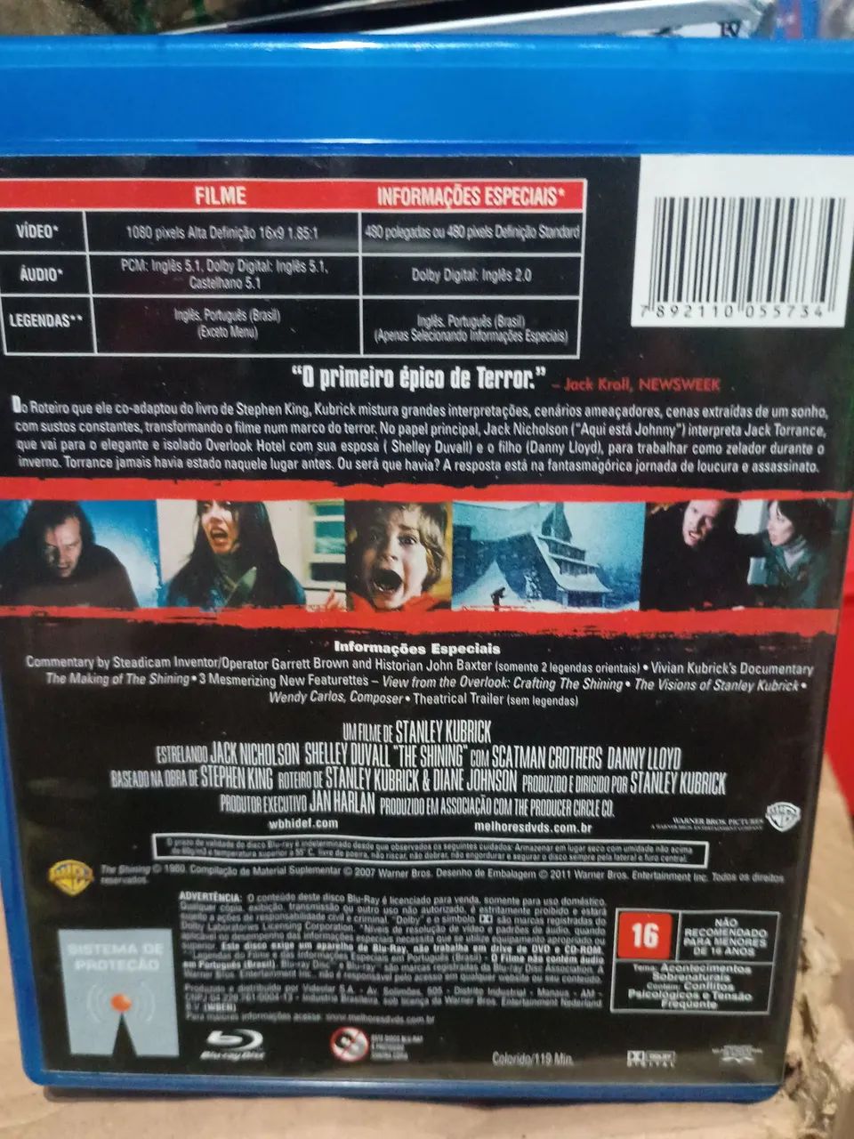 BD Blu Ray o iluminado original nacional Stanley kubrick the
