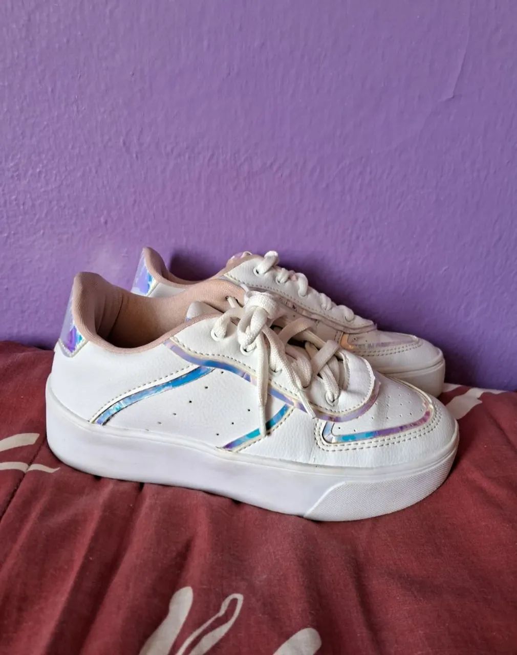 Tênis C&A Infantil  Branco  - Foto 3