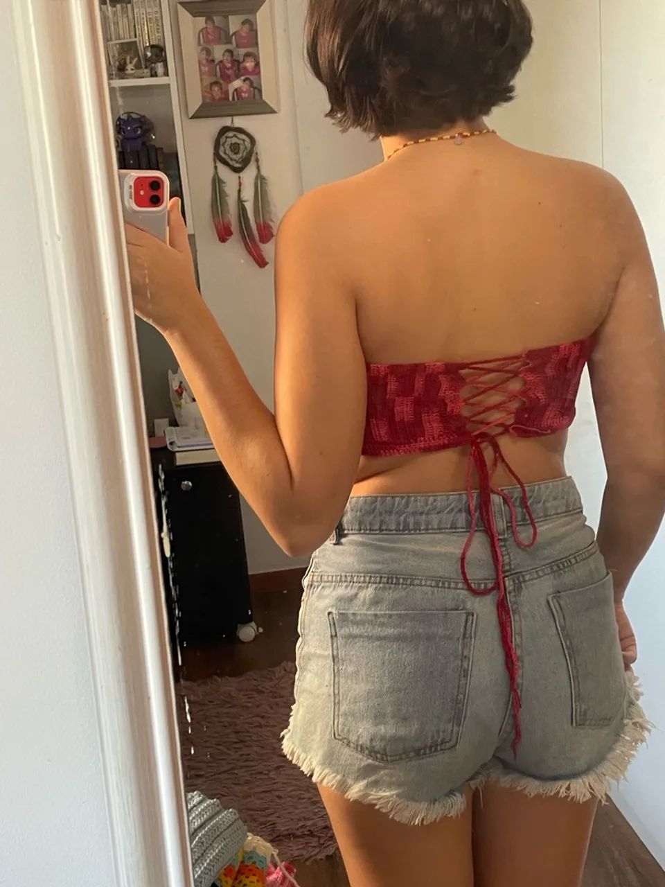 TOP DE CROCHÊ VERMELHO | Pronta entrega - Foto 2