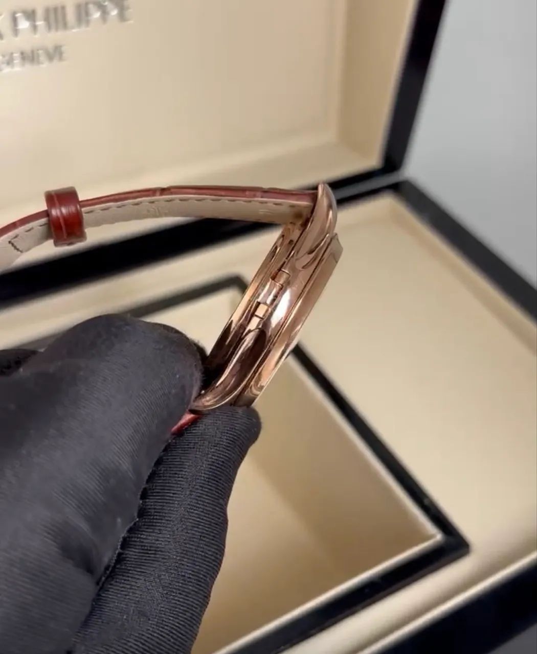 Relogio Patek Couro Marrom - Top de linha - Automatico  - Foto 4