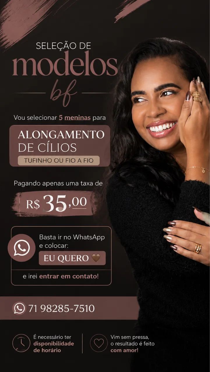 Modelo de Cílios 