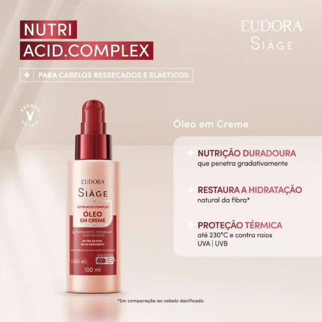 Óleo em Creme Siàge Nutri Acid.Complex 100ml - Foto 2