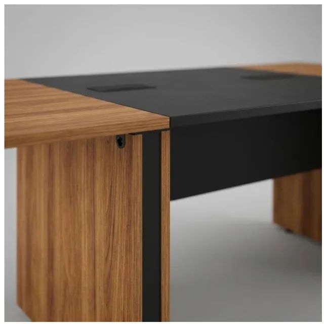 Mesa De Reunião Executiva Para Escritório Com Caixa De Tomadas Elegante 22012 - Foto 5