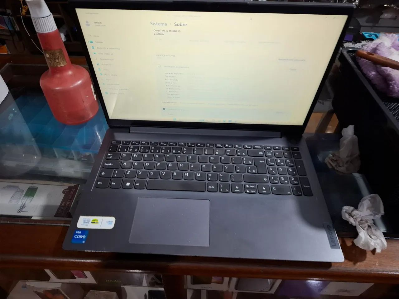 Notebook lenovo i5-11 geração 