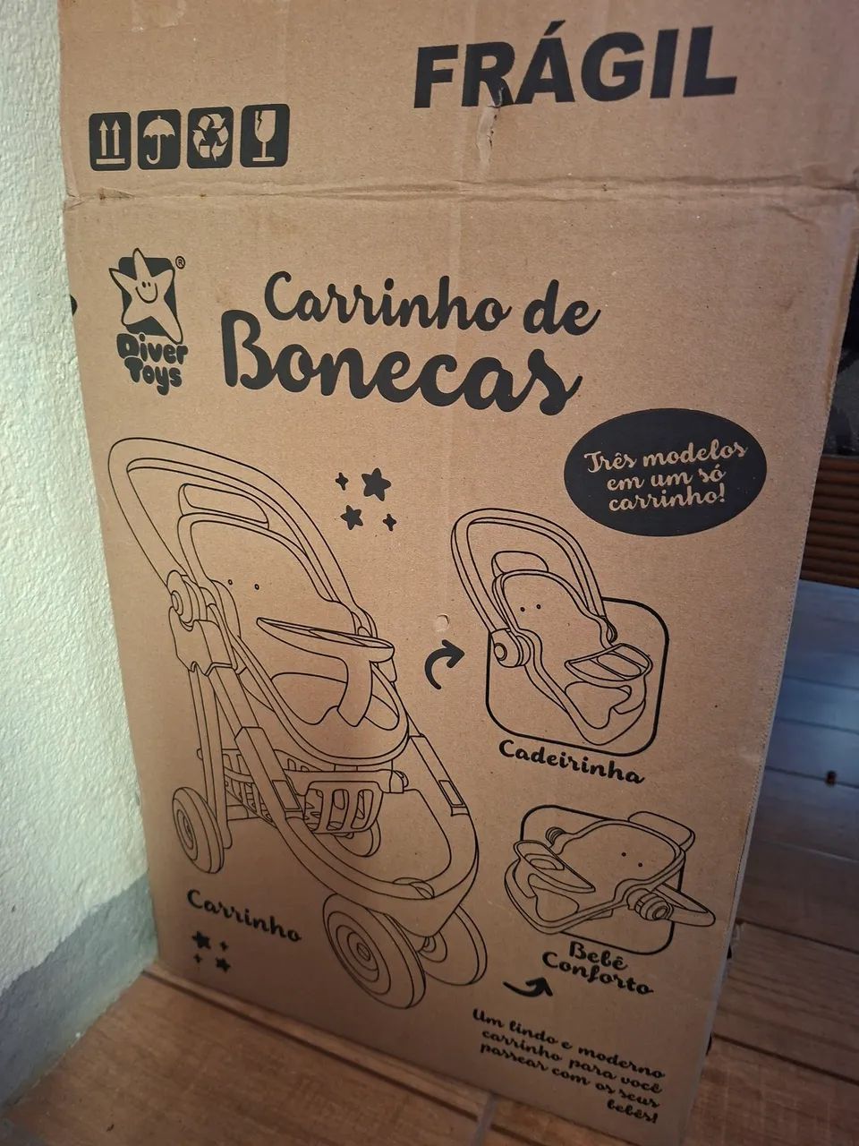 Carrinho/ bebê conforto/cadeirinha de boneca - Foto 4