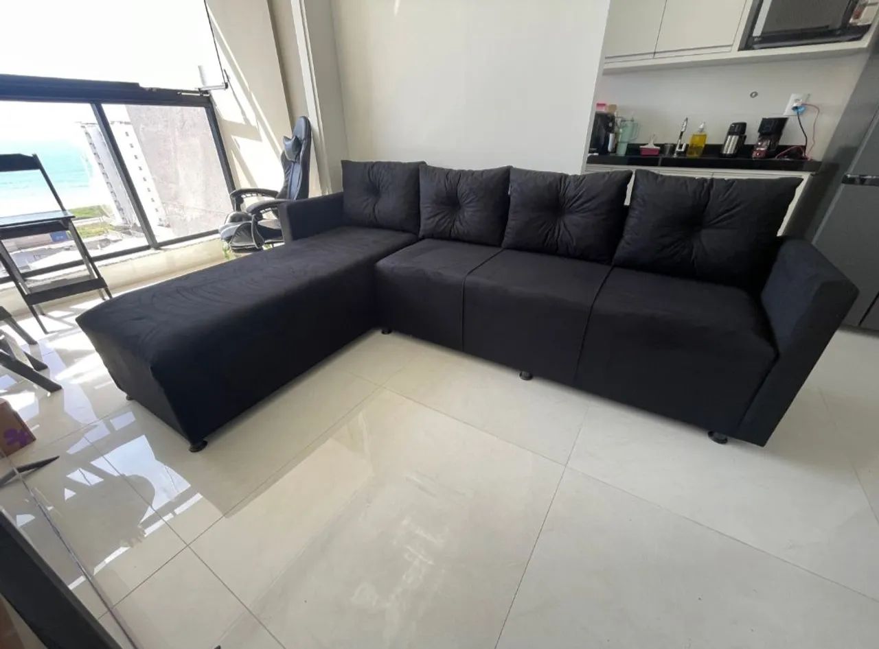 SOFÁ COM CHAISE GIGANTE! Conforto garantido! - Foto 4