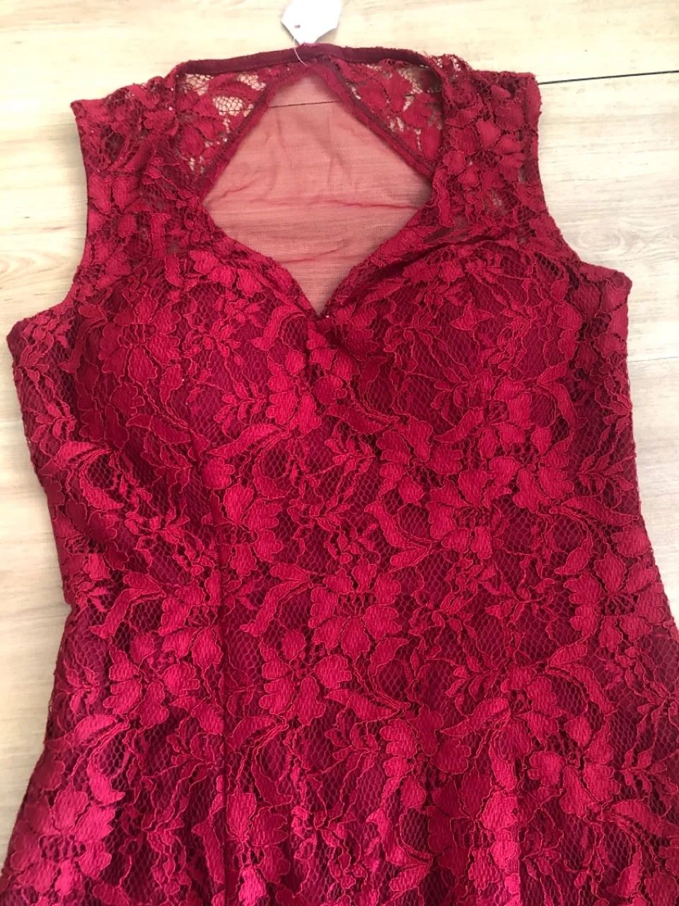 Vestido de festa longo de renda (P) - Foto 3