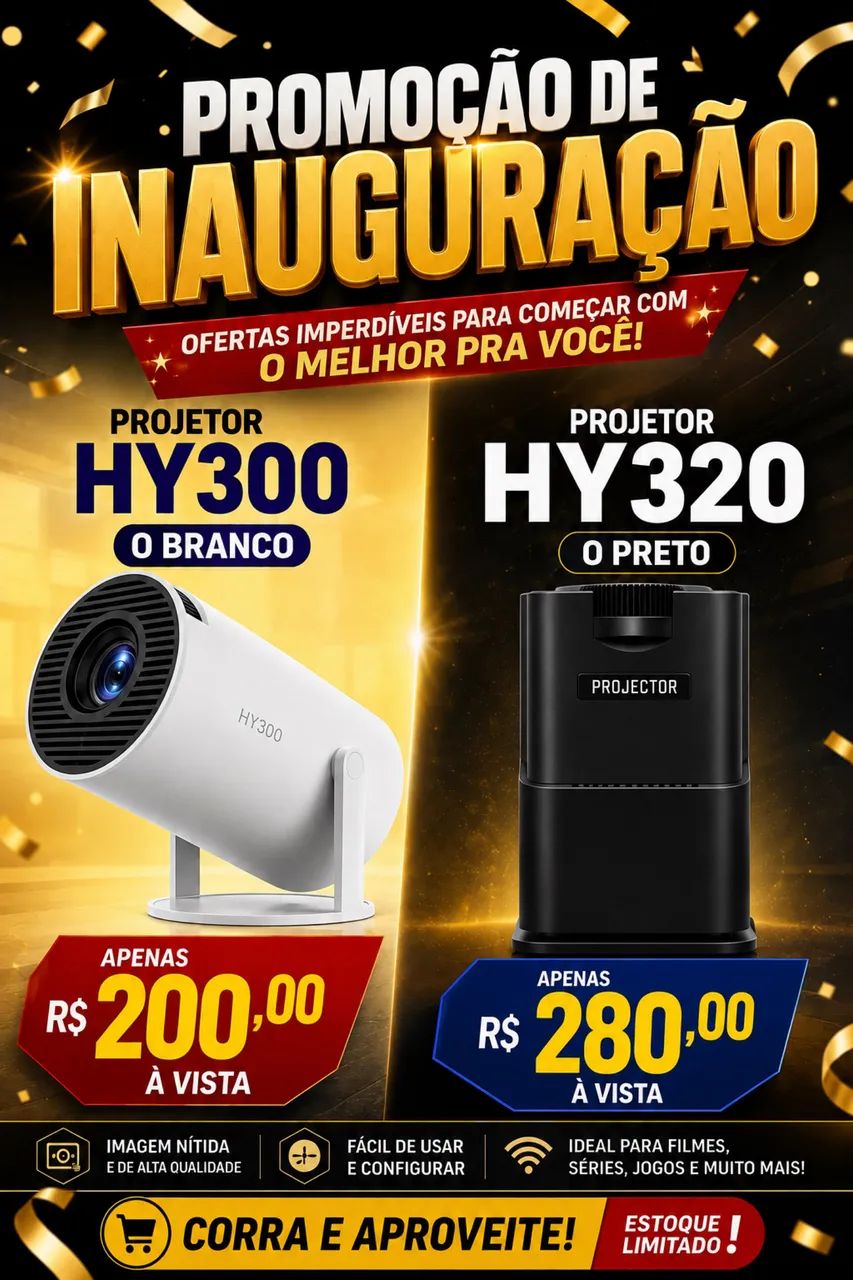 Projetor promoção 