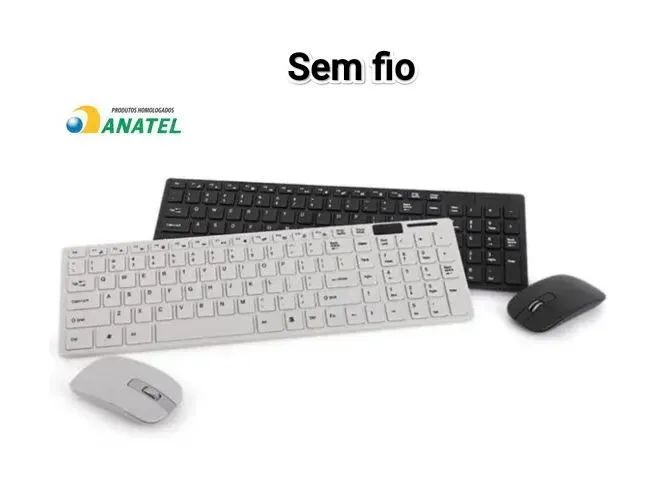 Kit teclado e Mouse sem fio Lehmox Preto Promoção 