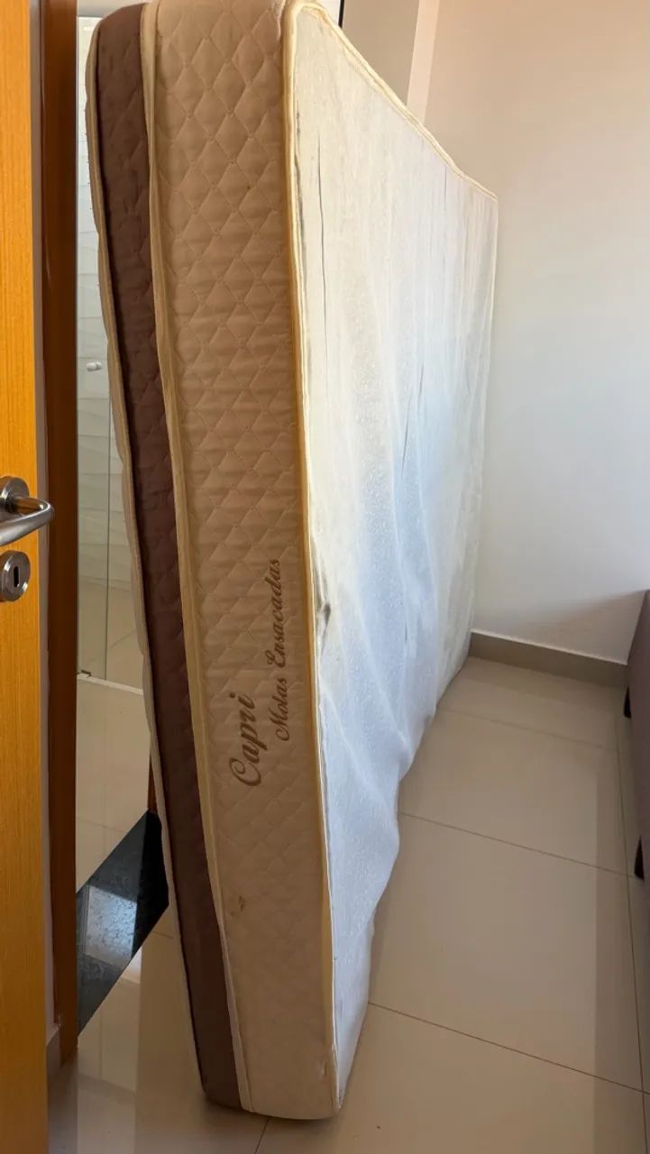 Cama box queen + colchão  - Foto 4