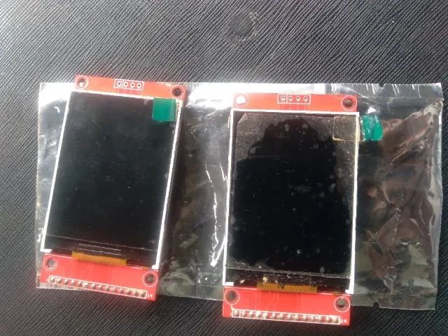 2X Display Lcd Tft 2.4 240*320 Spi e Slot Cartão Sem Touch+ 3X Sensor Ultrassónico