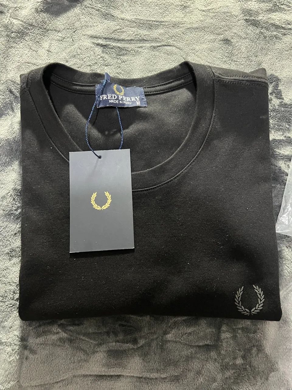 Camiseta Fredy Perry Preta Básica
