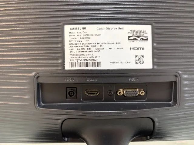 MONITOR SANSUNG 24" Usado - Foto 3