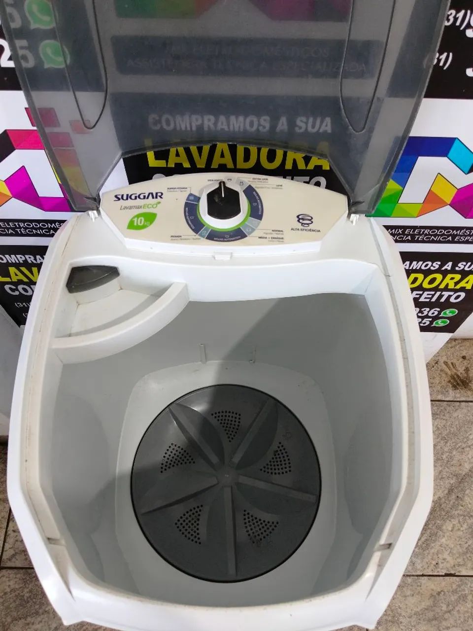 Tanquinho Suggar 10kg funcionando perfeitamente com garantia de 3 meses  - Foto 4