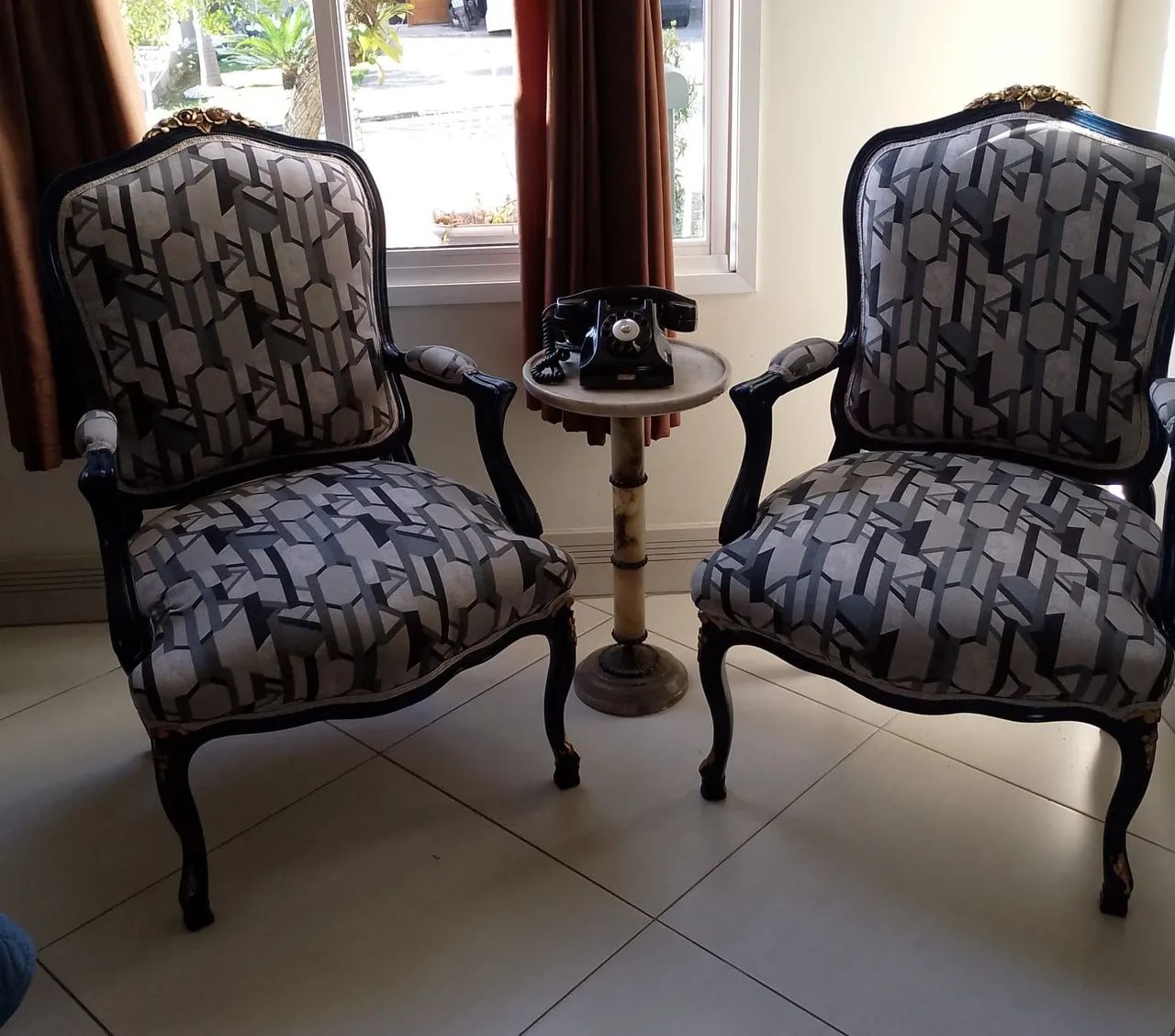 Conjunto de poltronas anos 40