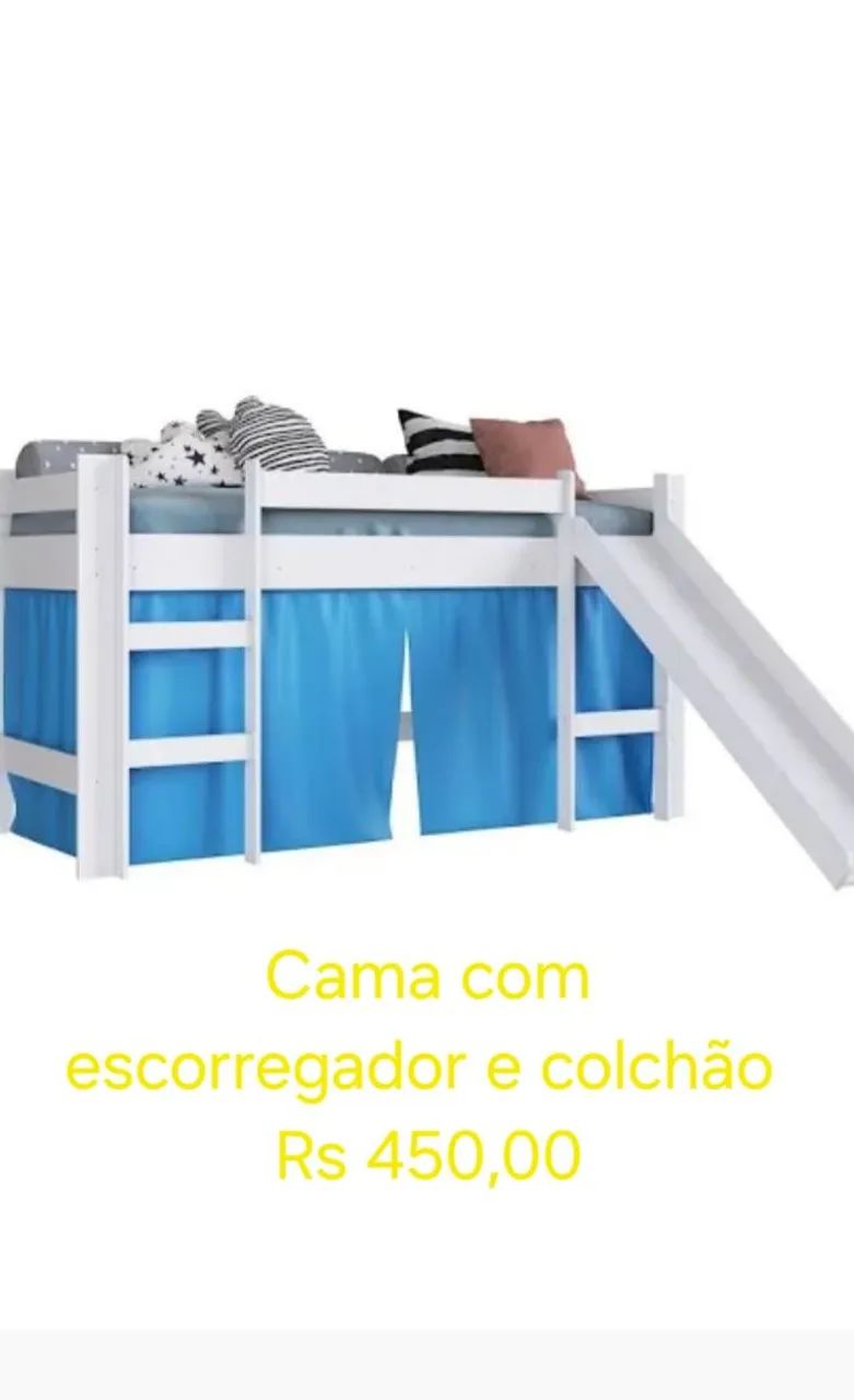 Cama Infantil com Escorregador 