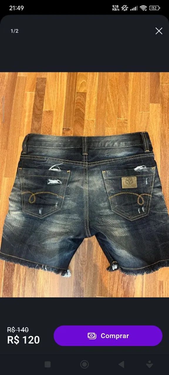 John.john Bermuda nova  masculina maravilhosa camiseta da John John de brinde tudo orig - Foto 2