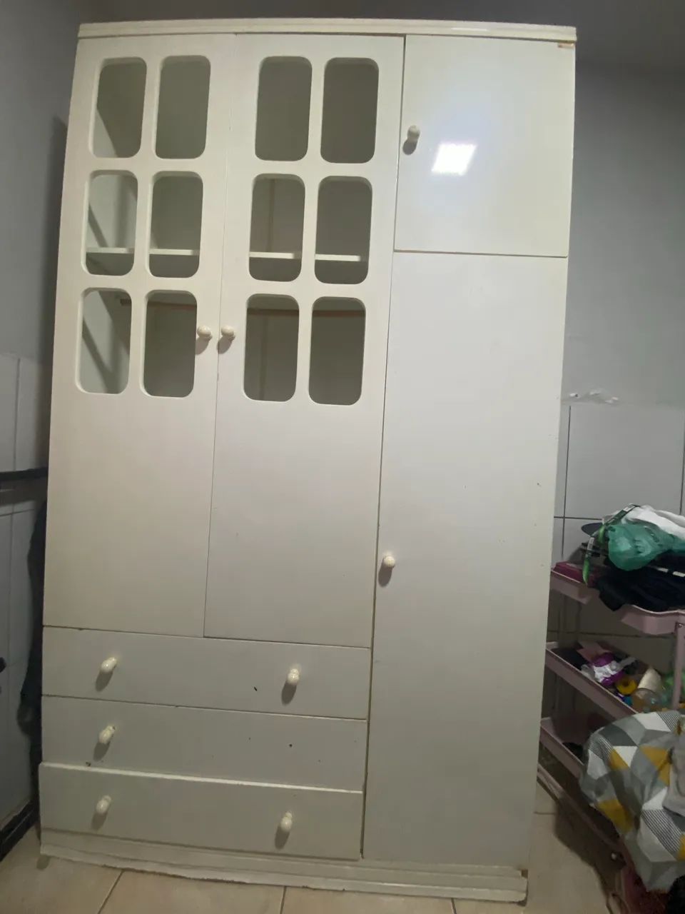 Armário Branco Infantil 