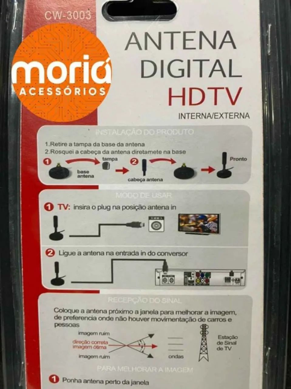 Antena Digital HDTV Externa ou Interna - Foto 3