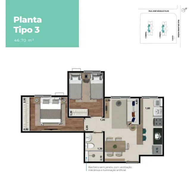 PLANTA 46m²