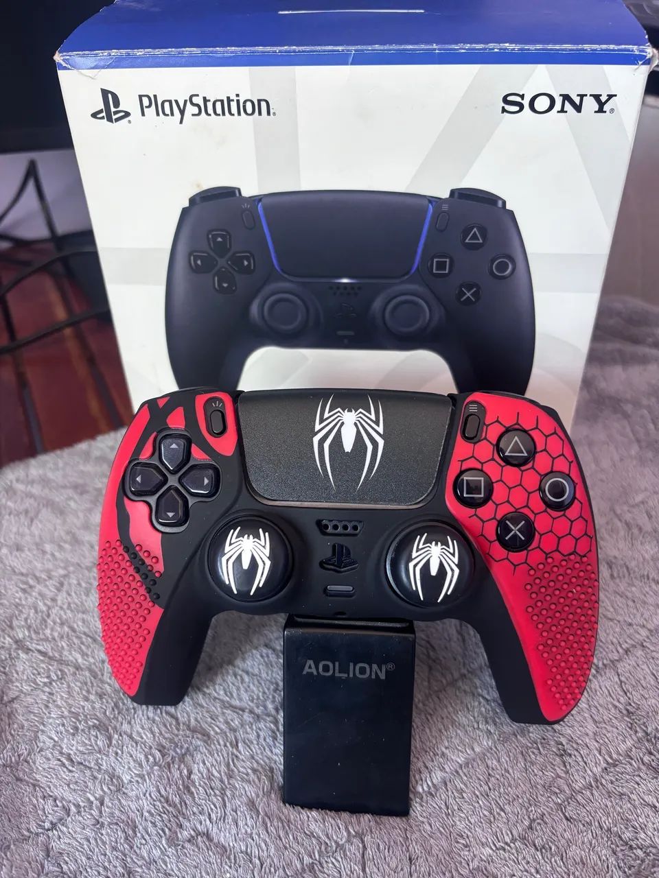 Controle PS5 com Skin do homem aranha - Na caixa! Com drift! - Foto 2