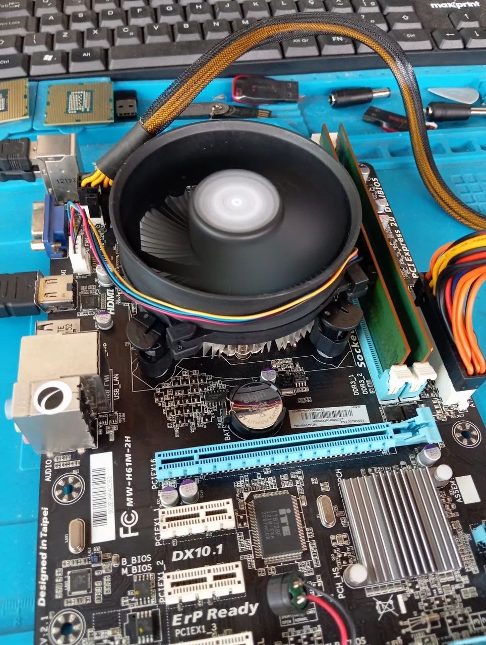 Placa Mãe MW-H61M 2H + Core i7 3770 S/Espelho - Foto 3