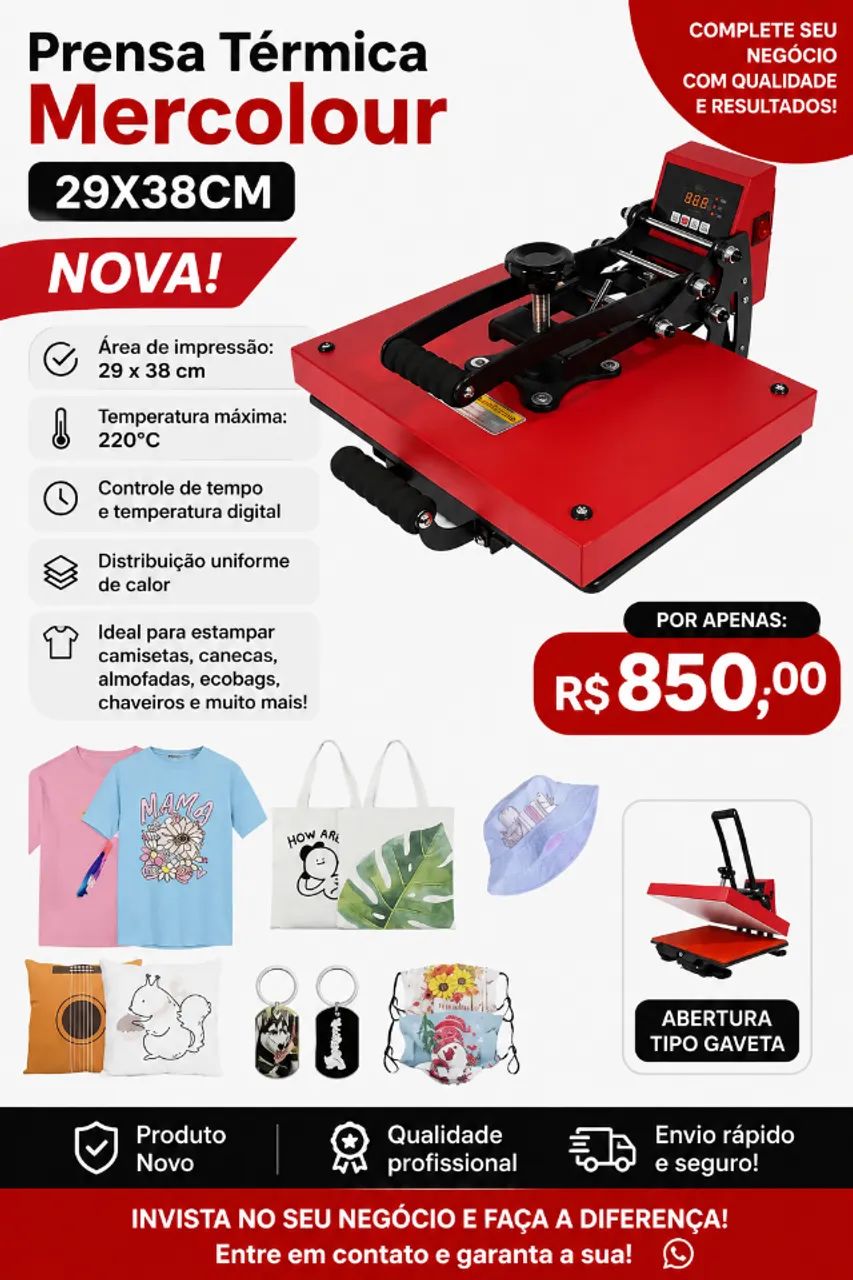 PRENSA TERMICA MERCOLOUR