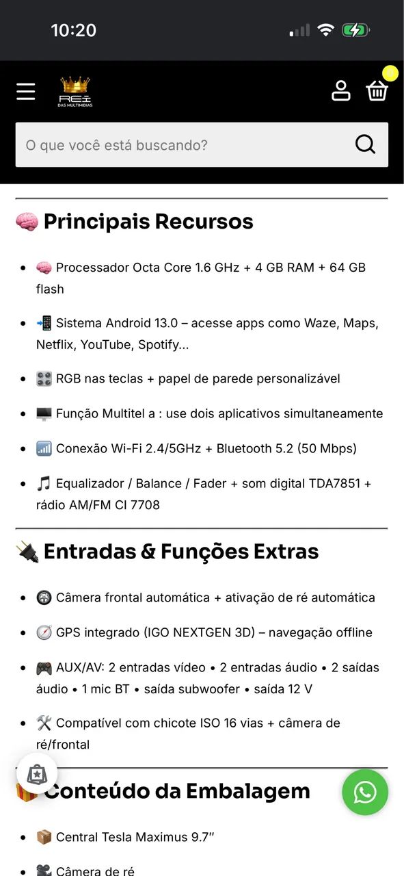 Multimídia modelo tesla  - Foto 2