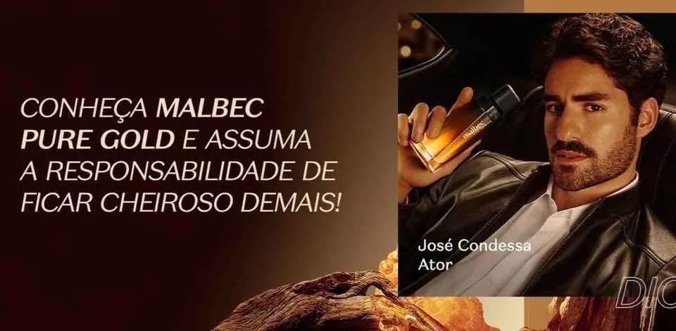 Malbec Pure Gold 100ml Edição Limitada Boticário Perfume - Foto 2