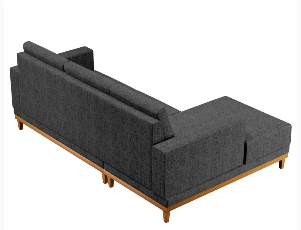 Sofá Chaise De 3 lugares No linho  - Foto 2