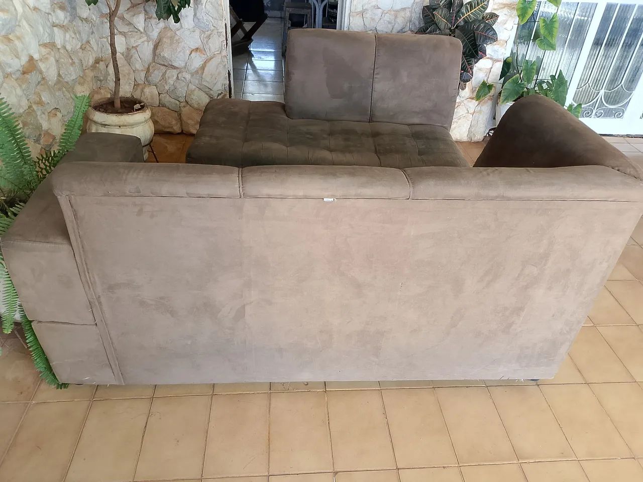 vendo sofa usado 5 lugares whatsapp * - Foto 3