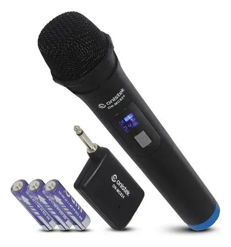 Microfone sem fio  ( Pilhas )