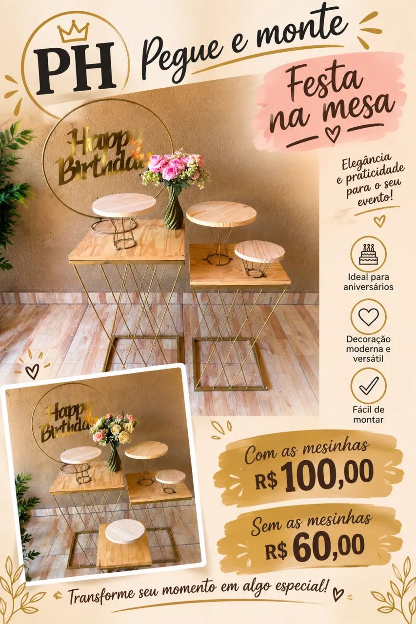 Pegue e monte decoração 