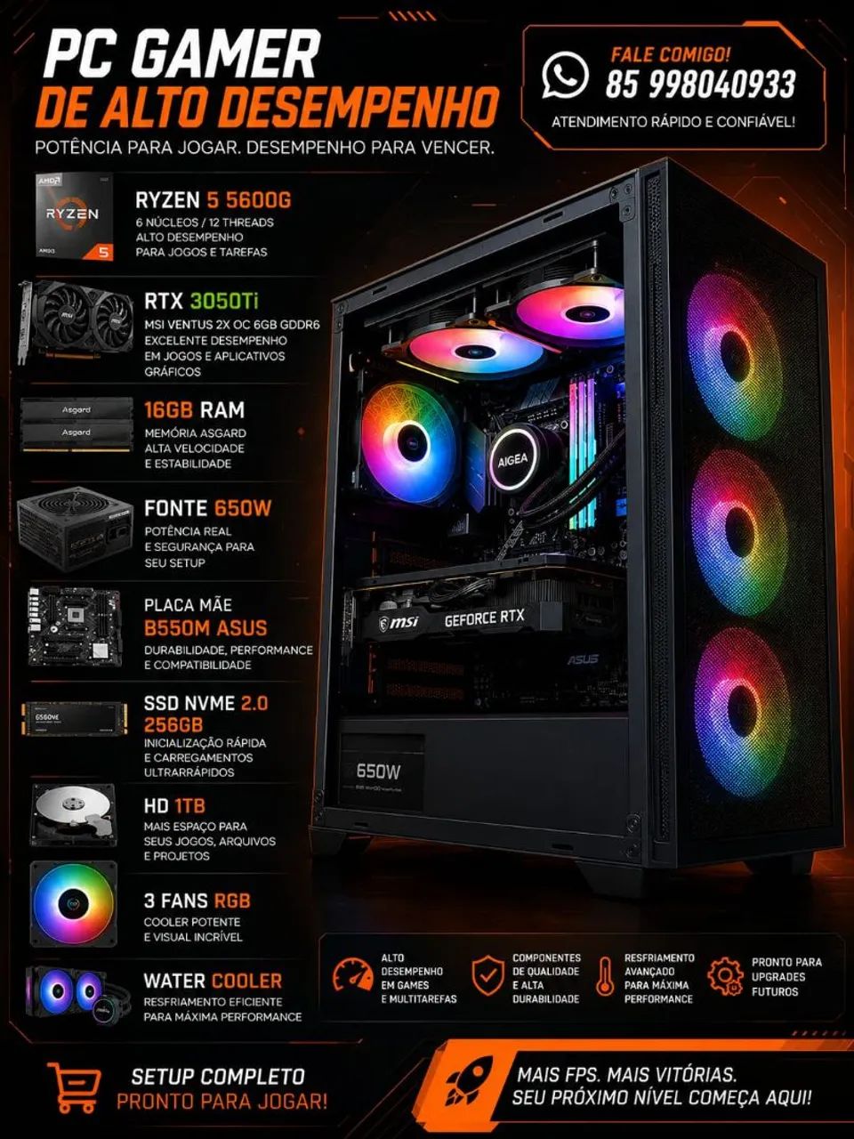 VENDE SE COMPUTADOR GAMER