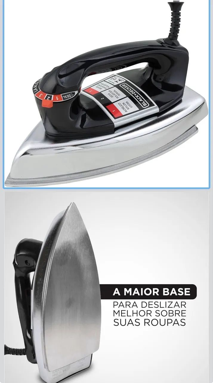 Ferro de passar Black e Decker 220V