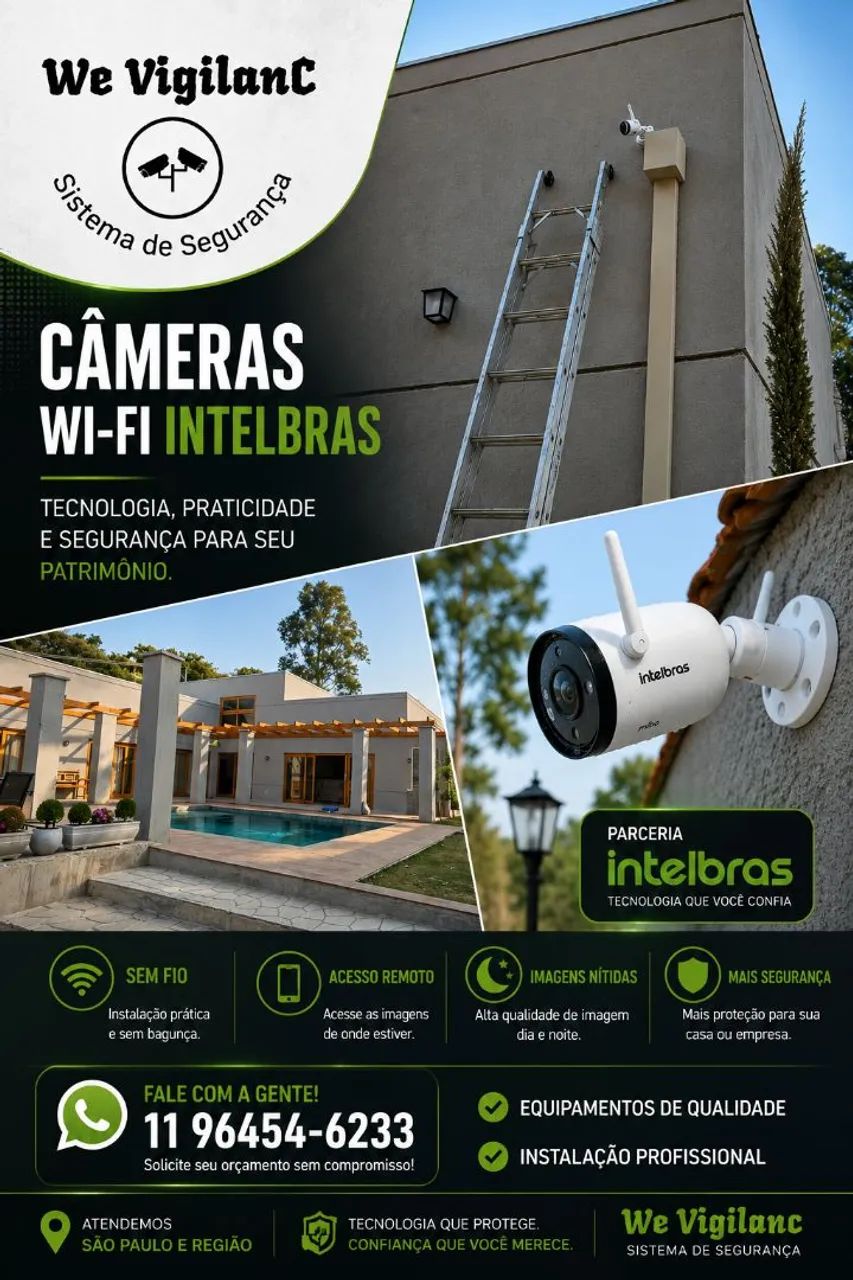 Instalação câmeras de segurança e serviços 