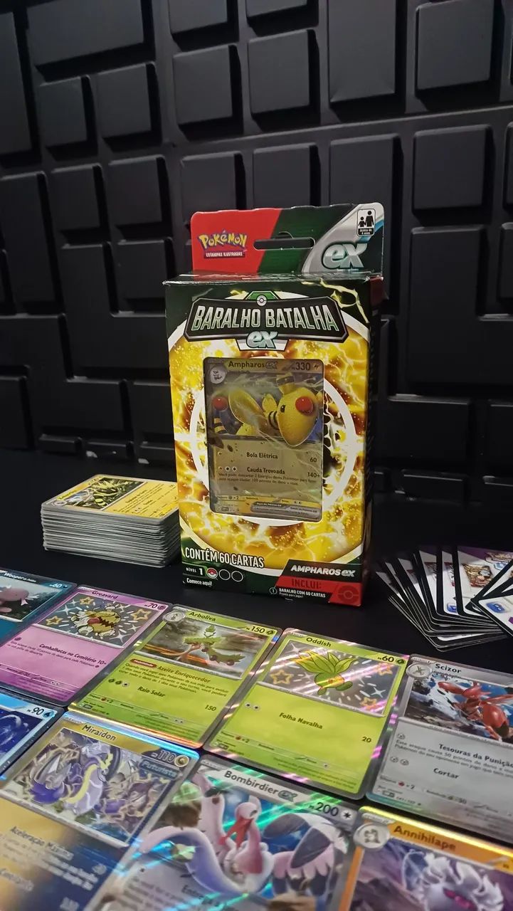Deck de batalha pokemon+ 105 cards 