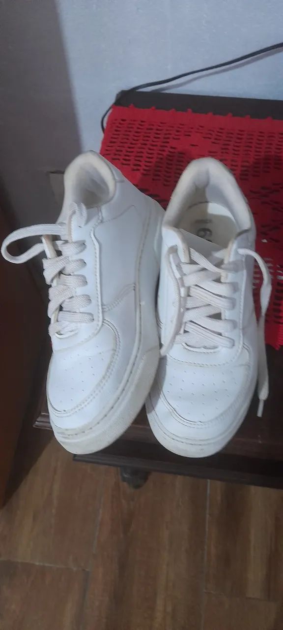 Tênis N39 WAVE couro Branco  - Foto 4