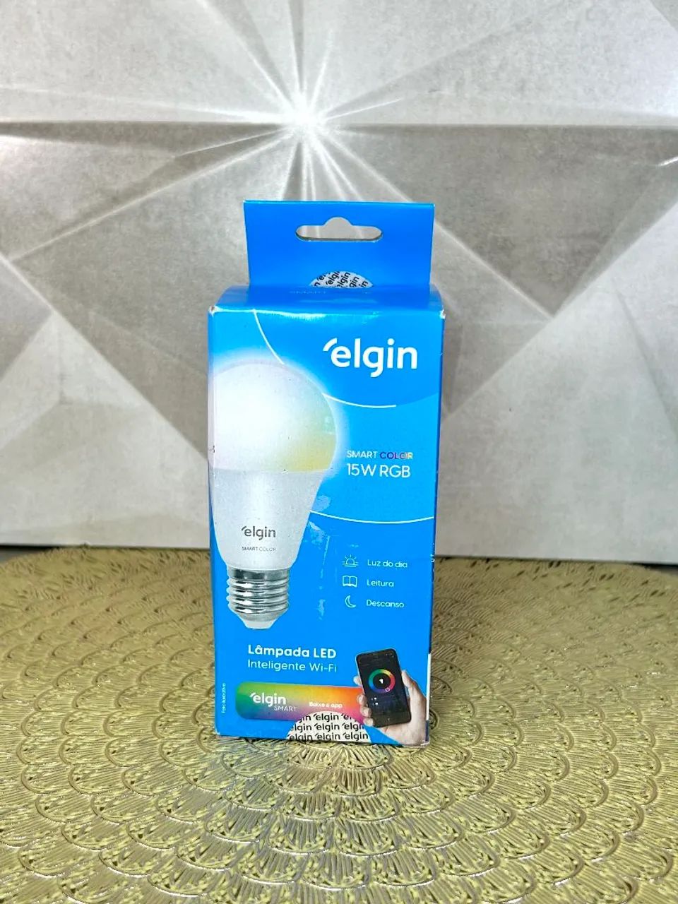 Lâmpada Inteligente Elgin LED RGB 15W