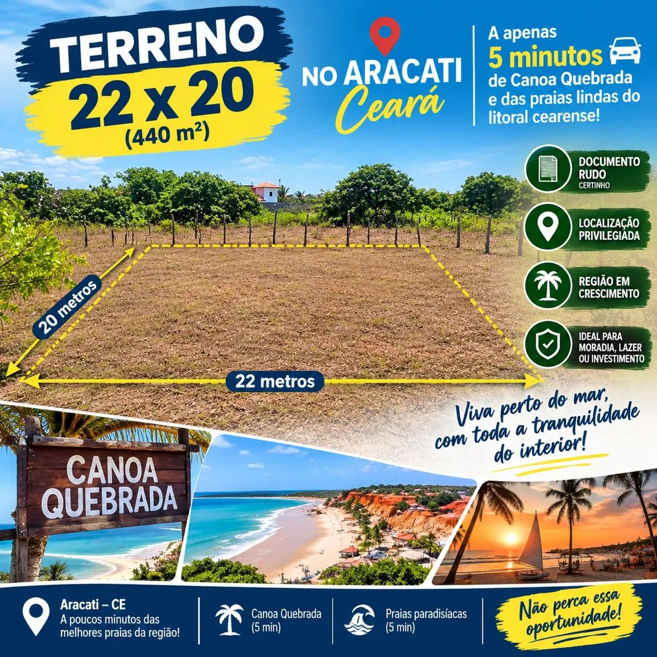 TERRENO NO ARACATI 