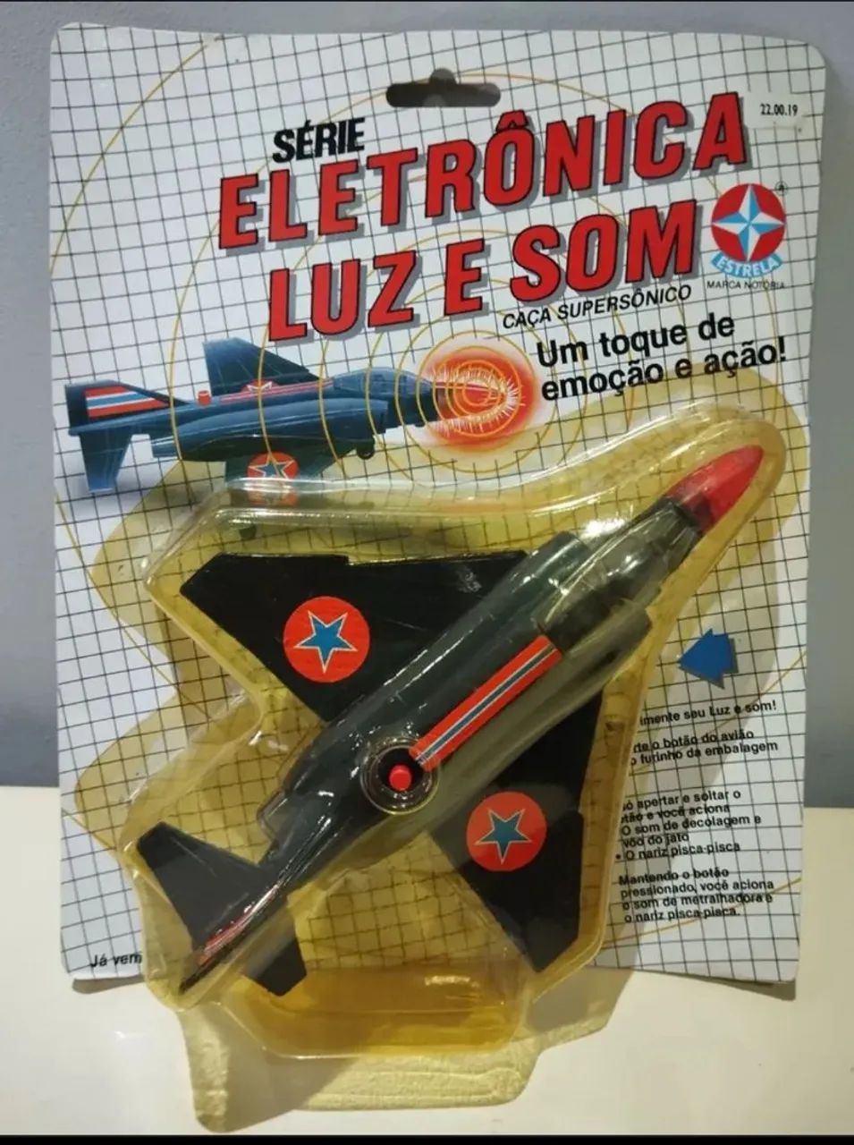 Avião eletrônico antigo som e luz da Estrela lacrado  - Foto 3