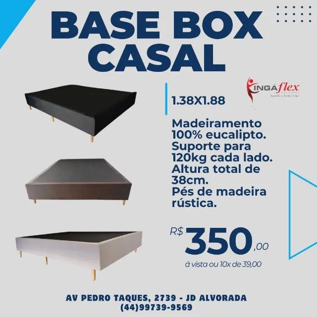 PROMOÇÃO - BASE BOX DE CASAL!!