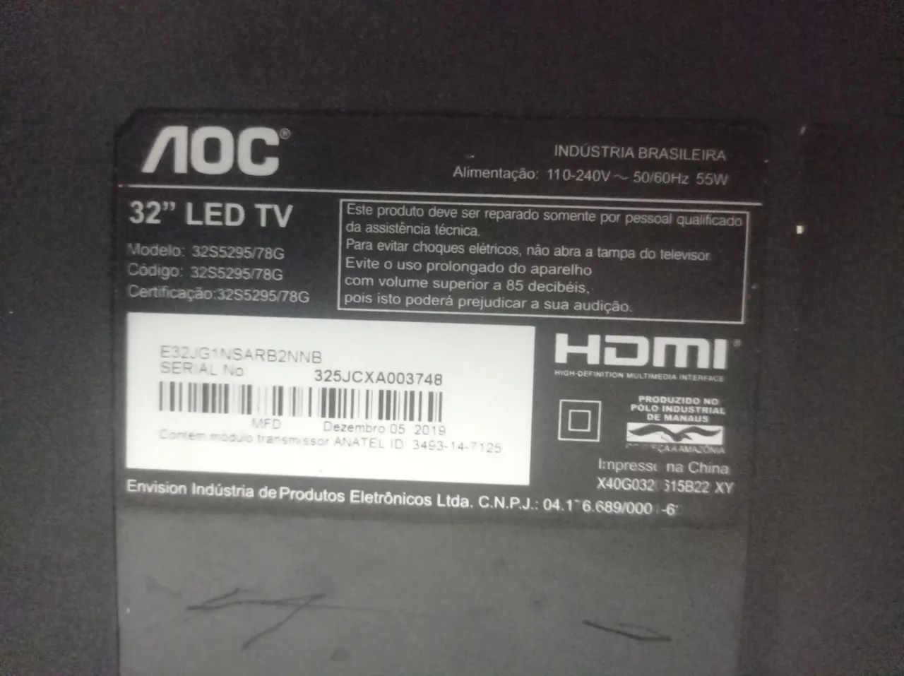 Smart TV AOC 32 com detalhe  - Foto 2