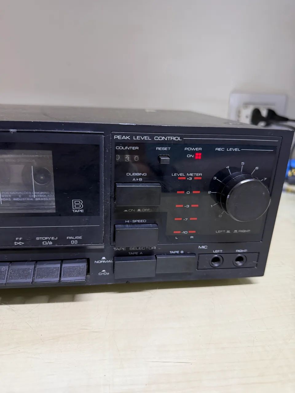Tape Deck Duplo CCE CD-350 Stereo Cassette Recorder - Funcionando - Foto 4
