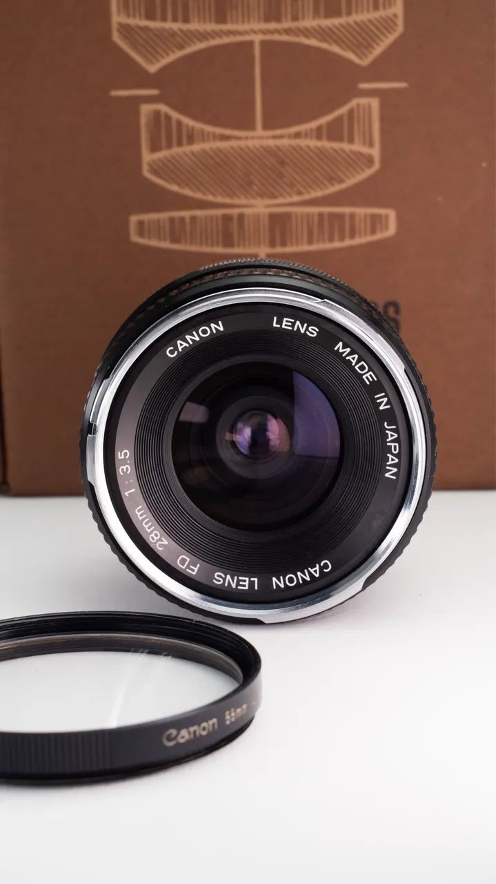 Lente Canon FD 28mm 3.5 - Acessórios para Câmeras e Filmadoras