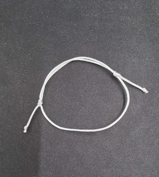pulseira com nó para regulagem fio de seda